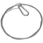 Трос стальной с карабином 2м