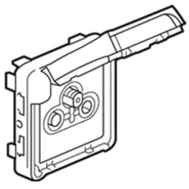 Plexo Розетка TV-SAT серая