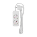 Удлинитель STANDARD 2 гнезда, 1,5 м, 3х1,0 мм2, с/з, белый