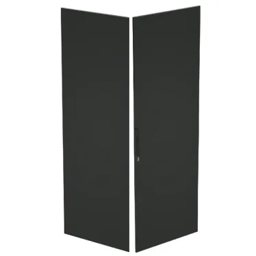 Дверь двойная сплошная IT-CQE 2200x800. RAL7035