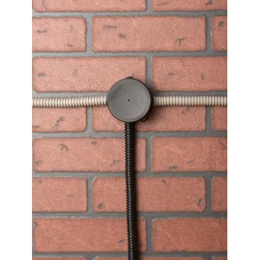 Коробка распаячная КМР-040-038 с крышкой (65х40) 4 мембранных ввода чёрная IP54