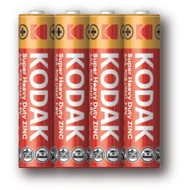 Батарейка Kodak R03-4S SUPER HEAVY DUTY Zinc [K3AHZ 4S] (40/200/57600)