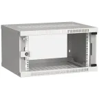 Шкаф LINEA WE 6U 600x450мм дверь стекло серый
