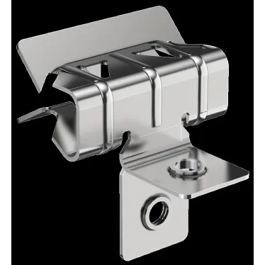 Зажим балочный верт. 1-5мм с отгибом и резьбой М8 HDZ