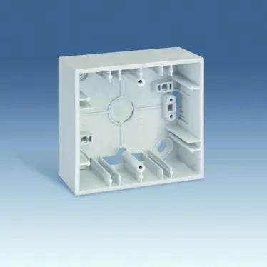 Коробка на 1 пост для открытой проводки 86х93х37мм S27Pl слоновая кость