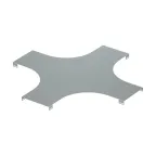 Крышка на Ответвитель Х-образный, осн.400, R-300мм в комплекте с крепежными элементами и соединительными пластинами, необходимыми для монтажа