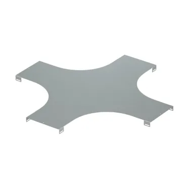 Крышка на Ответвитель Х-образный, осн.400, R-300мм в комплекте с крепежными элементами и соединительными пластинами, необходимыми для монтажа