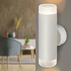 Светильник настенный WL50 WH/TR 2*GU10 2*12Вт IP20 белый, прозрачный