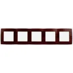 Рамка на 5 постов, Эра12, венге, 12-5005-10