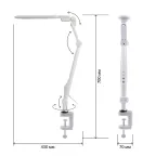 Светильник настольный светодиодный NLED-496-12W-W на на струбцине белый