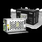 Блок питания для светодиодной ленты 15 Вт AC 100-264В Uвых 12В IP20 77х48х20мм Black Gauss