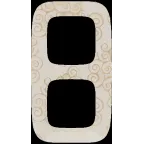 Valena ALLURE Рамка 2 поста Нарцисс золото универсальная