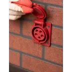 Розетка кабельная 16А 3Р+N+Е IP44 скрытая 380В 415