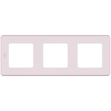 Рамка 3 поста INSPIRIA розовый