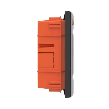 Щит встраиваемый с дверцей 8 модулей IP41 черный с клеммным блоком 63А