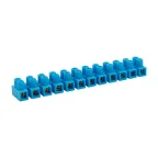 Колодка клеммная винтовая KВ-14 6-14, ток 20 A, полиэтилен синий 10шт, REXANT