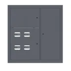 Щит этажный 4 кв. RAL7024 (1000х950х160) PROxima