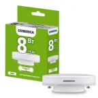 Лампа светодиодная T80 таблетка 8Вт 230В 4000К GX53 GENERICA