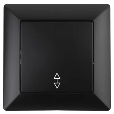 Переключатель Intro Solo 4-103-05 одноклавишный 10А-250В, IP20, СУ, антрацит