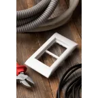 Рамка+суппорт на 4 модуля (2 поста) C-Line