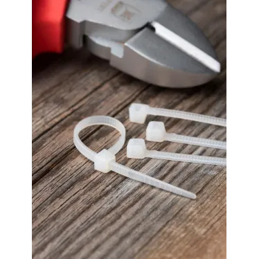 Хомут P6.6 стандартный белый 2.5x120 (100шт) FlexLock PROxima