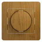 Диммер поворотно нажимной, LED, RC, 630 Вт, дерево дуб