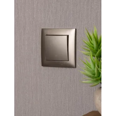 Валенсия лицевая панель выключателя проходного 1-кл. 10А кашемир