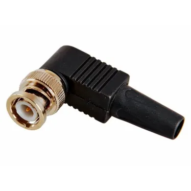 Разъем штекер BNC под винт с колпачком, угловой,