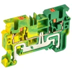 Колодка клеммная CP-PEN земля 4мм2 желто-зеленая IEK