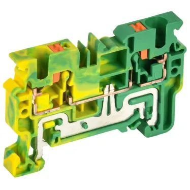 Колодка клеммная CP-PEN земля 4мм2 желто-зеленая IEK