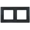 ETIKA Рамка 2 поста антрацит