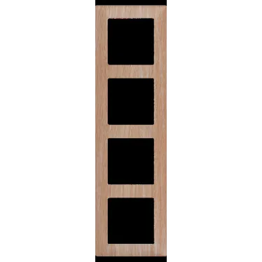 Valena LIFE Рамка 4 поста светлое дерево универсальная