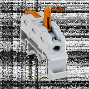 Строительно-монтажная клемма СМК 222-421 на DIN-рейку проходная 1 полюс 0,08-4мм2 (25шт.) PROxima