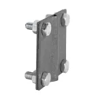 Зажим универсальный полоса 40 - прут 10 (пластина 70x70мм) HZ PROxima