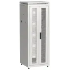 Шкаф напольный сетевой 19' LINEA N 33U 600х600мм передняя распашная перфорированная дверь задняя перфорированная серый