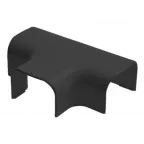 Тройник накладной 90 гр. черный ТРН для кабель-каналов 74х55 мм