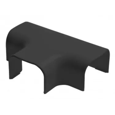 Тройник накладной 90 гр. черный ТРН для кабель-каналов 74х55 мм