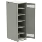 Шкаф LINEA B (пустой) 2000х600х950мм металлическая дверь серый