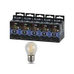 Лампа светодиодная декоративная LED 9 Вт 1170Лм 4000К шар, филамент нейтральный E27 230В F-LED P45-9w-840-E27