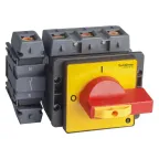 ВЫКЛЮЧАТЕЛЬ-РАЗЪЕДИНИТЕЛЬ 4P 125A IP20 С КРАСНОЙ РУКОЯТКОЙ НА ДВЕРЦУ 4 ВИНТА 1 ЗАМОК