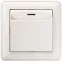 W59 Выключатель карточный одноклавишный скрытый с индикацией белый
