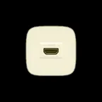 Valena ALLURE Розетка для аудио/видео устройств HDMI Тип А С лицевой панелью Слоновая кость