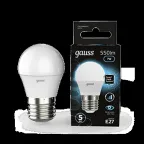 Лампа светодиодная LED 7 Вт 550 лм 4100К шар P45 нейтральный E27 AC 220В шаговое диммирование выключателем Black Gauss