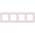 Рамка 4 поста INSPIRIA розовая