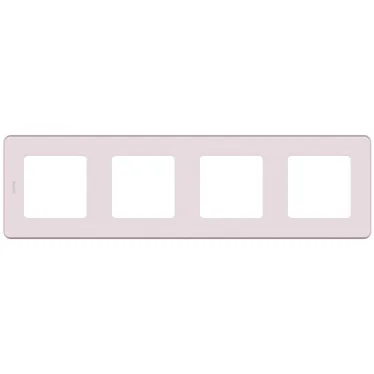 Рамка 4 поста INSPIRIA розовая