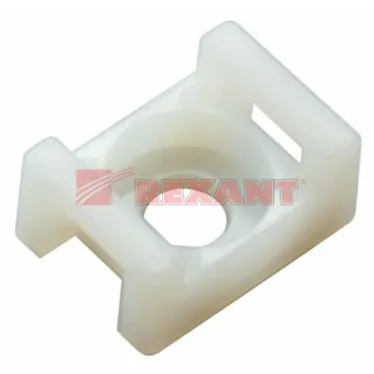 Площадка для крепления стяжки (ПС-2) 22x16 мм, белая, 100 шт,