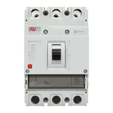 Выключатель автоматический AV POWER-2/3 100А 80kA TR AVERES
