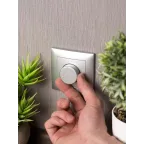 Валенсия лицевая панель светорегулятора 600W 220В сталь