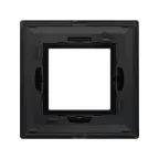 Рамка из металла, ''Avanti'', черная, 2 модуля