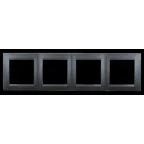 Рамка универсальная 4 поста графит